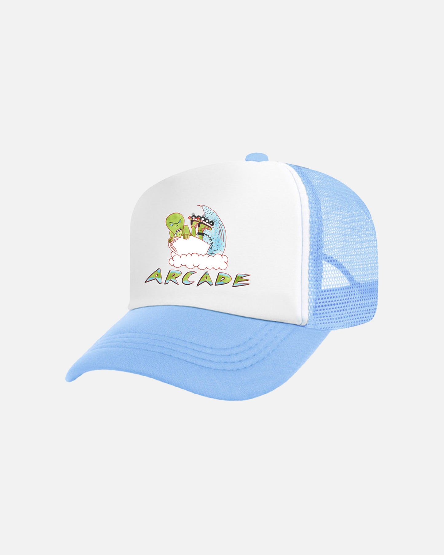 Alien Trucker - Blue/White