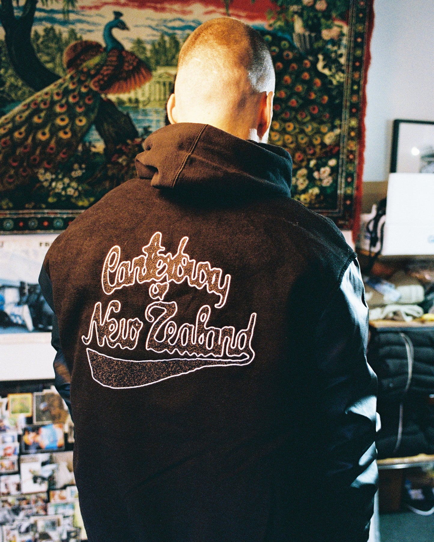 Arcade x Canterbury Letterman Jacket —