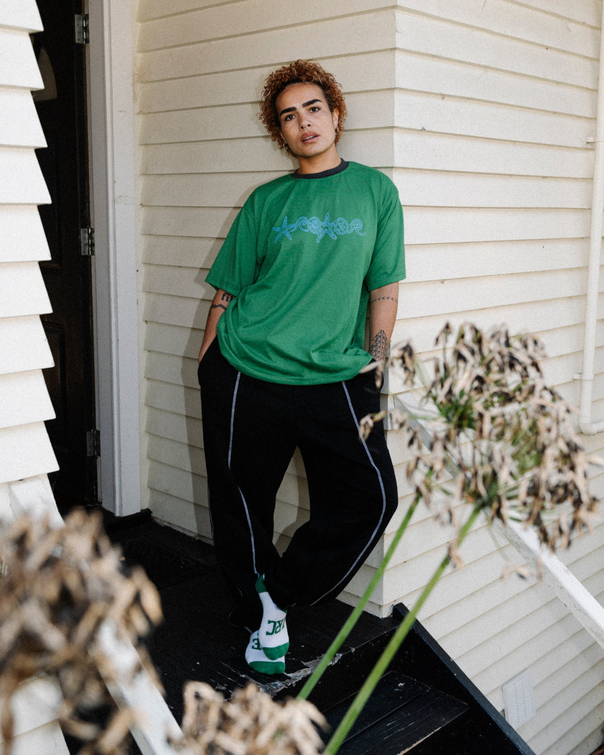 Oceanic Ringer Tee (Deep Sea Green)