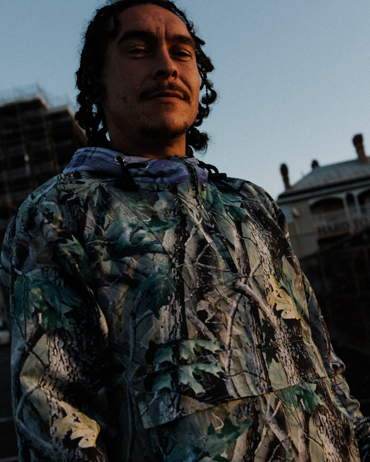 Two Tone Anorak (Camo/ Plaid)
