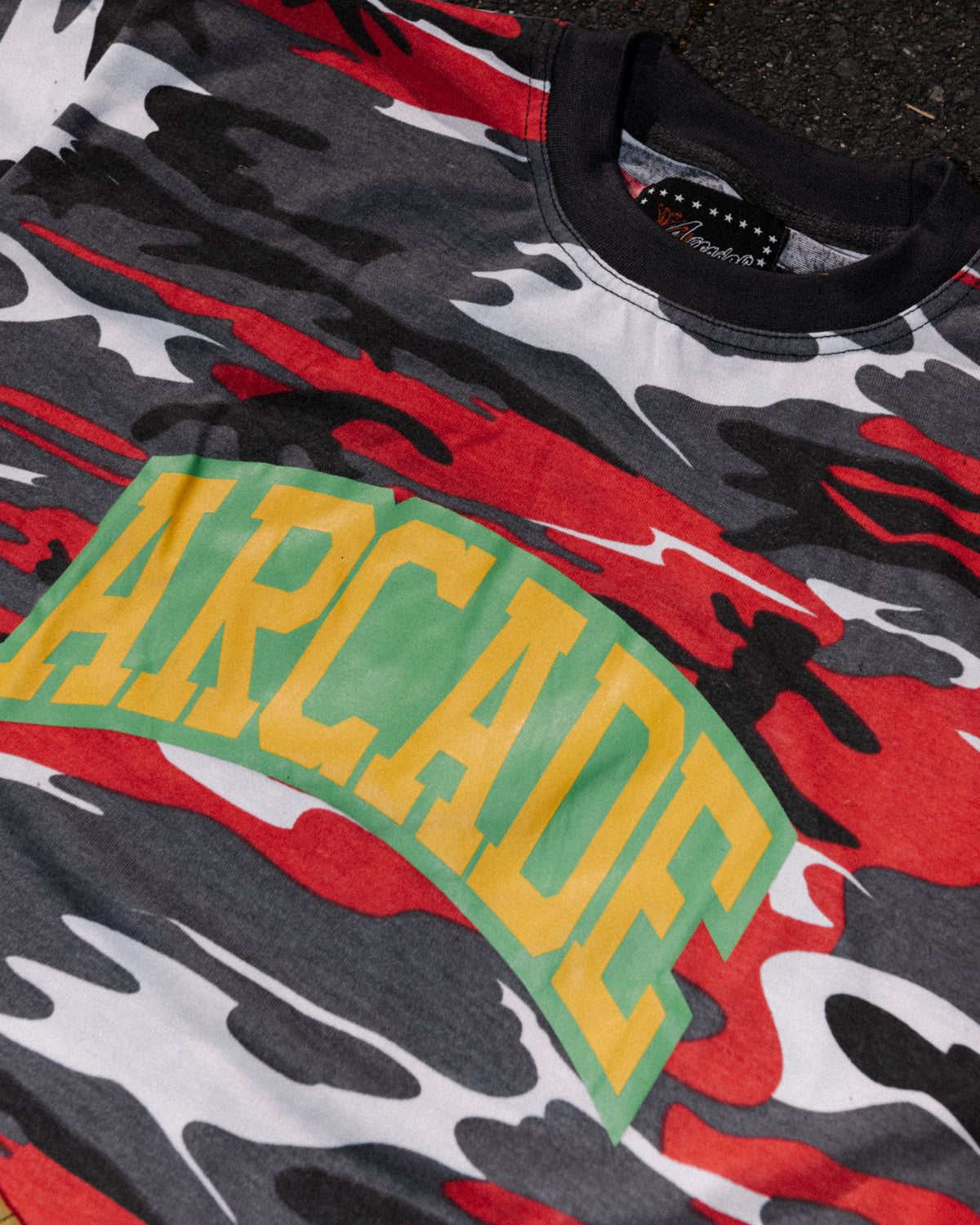 Camo Arch Tee (Forest Fire Red)