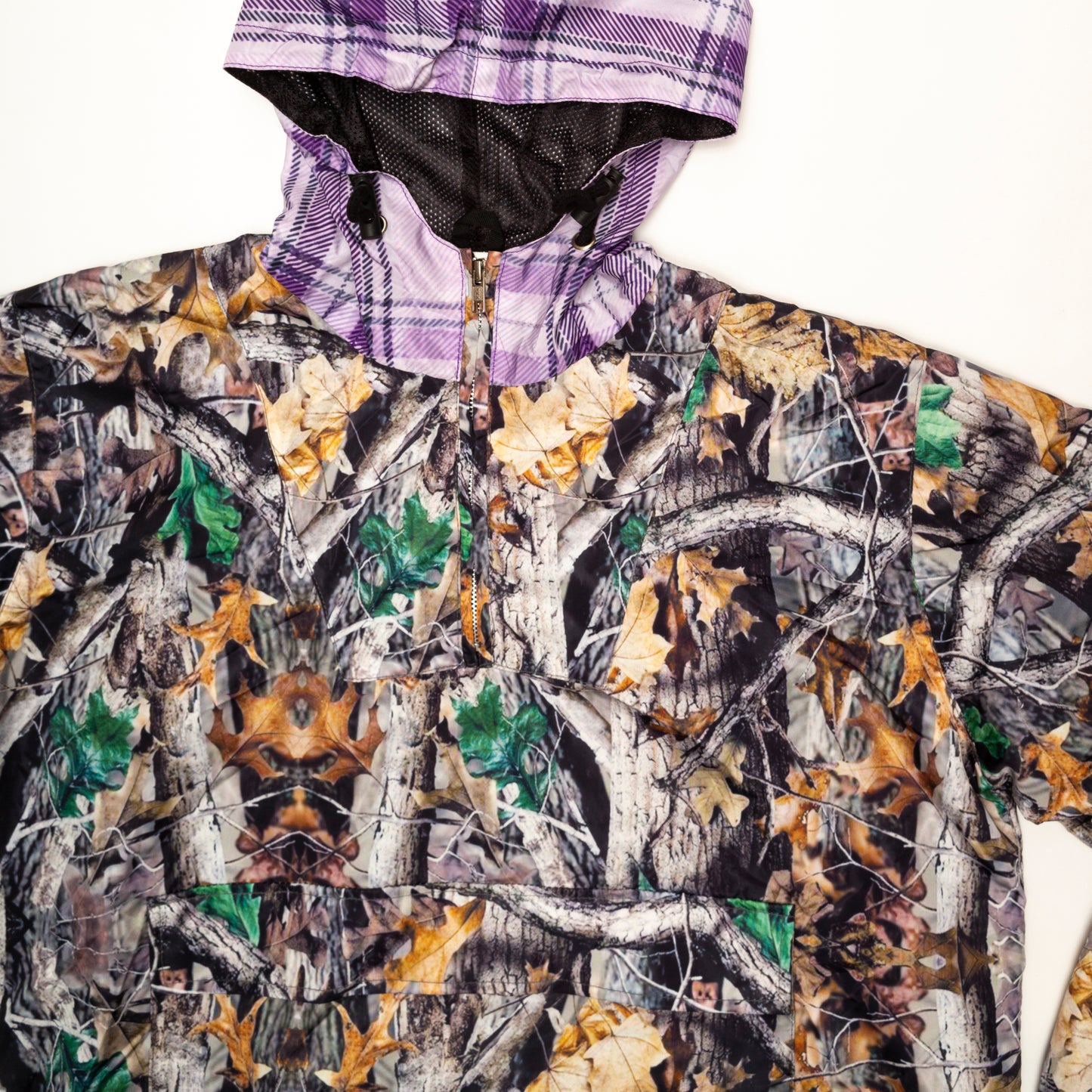 Two Tone Anorak (Camo/ Plaid)