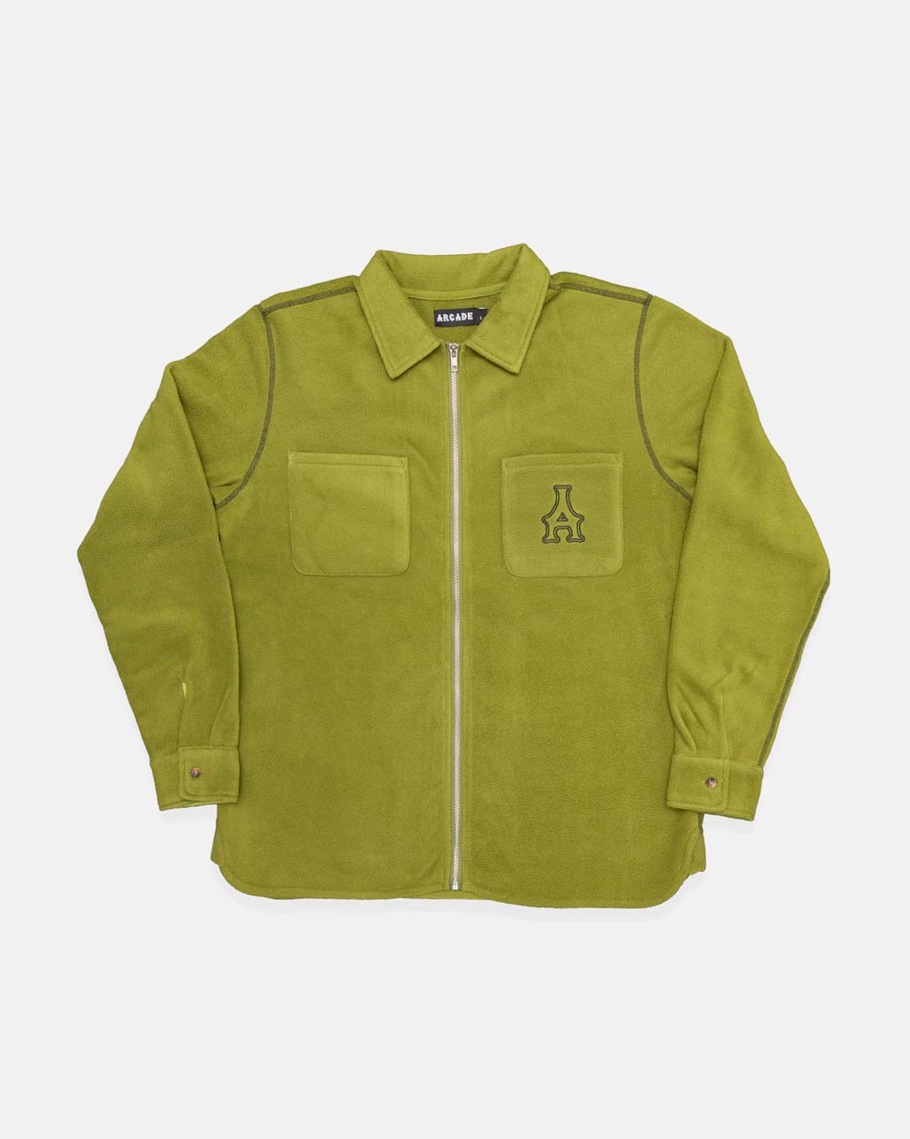 Contrast Stitch Polar Fleece Shirt