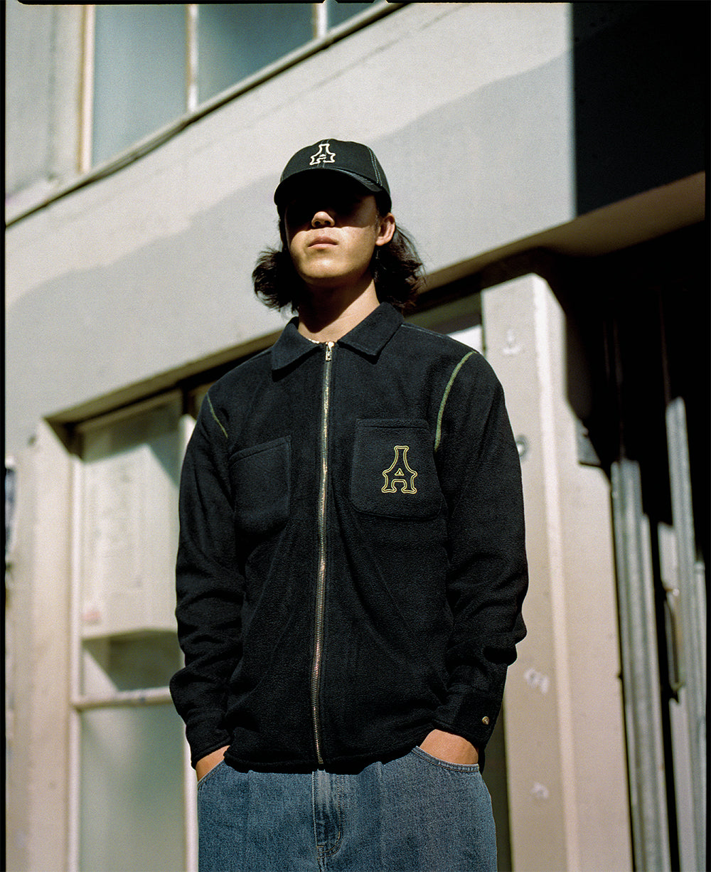 Contrast Stitch Polar Fleece Shirt