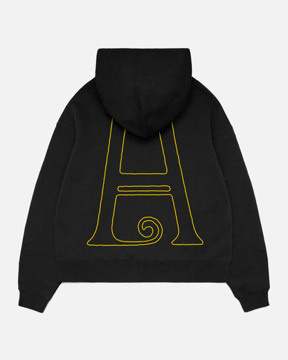 Big Zipper Hood - Black