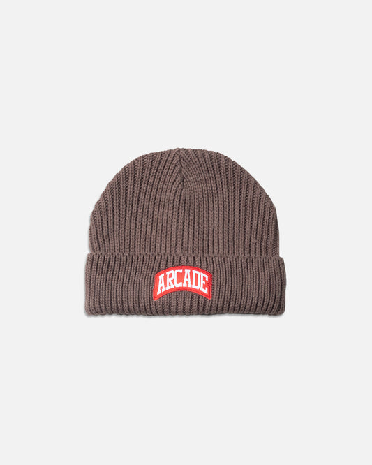 Arch Patch Beanie – Walnut