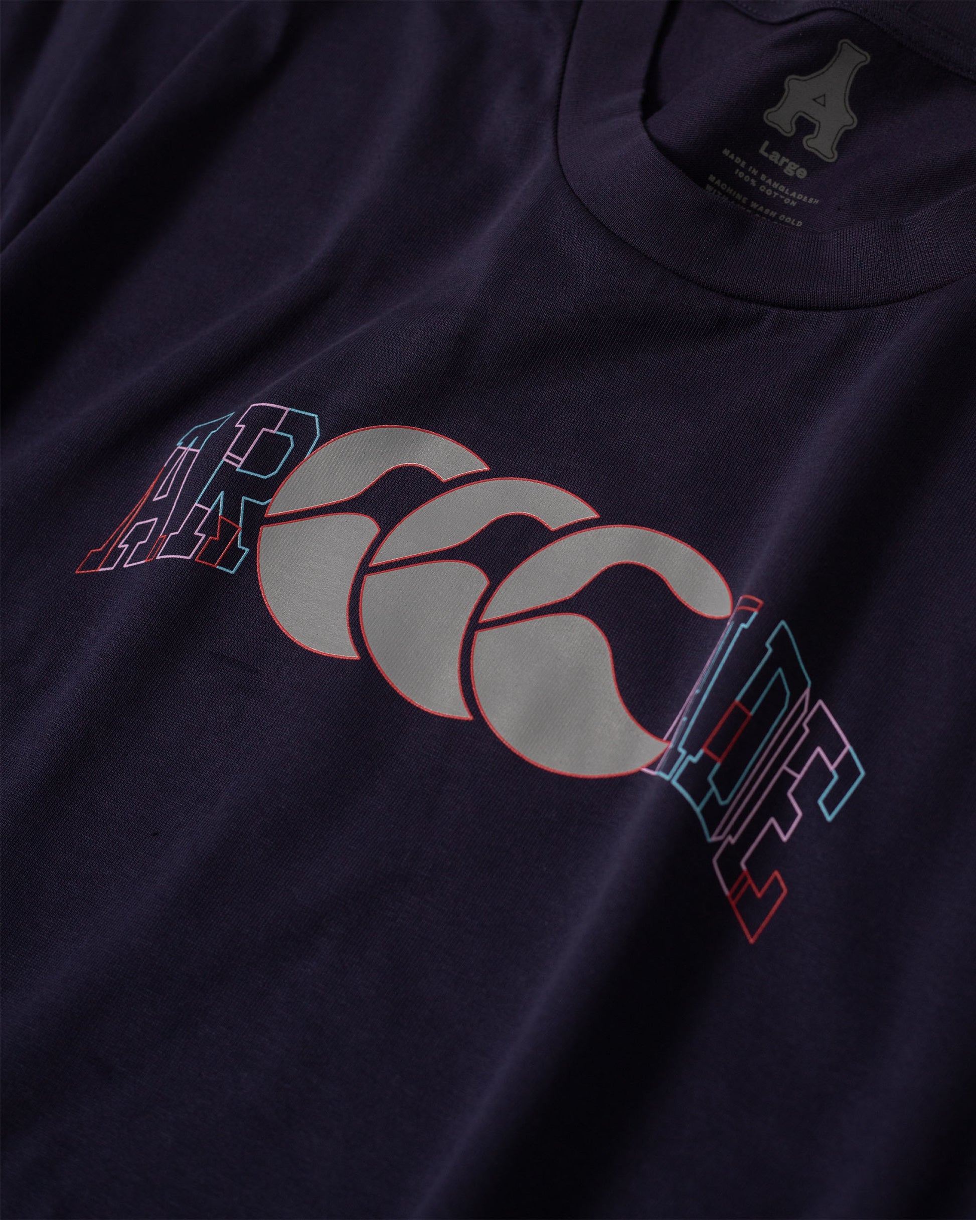 Arcade x Canterbury SS Tee – Navy —