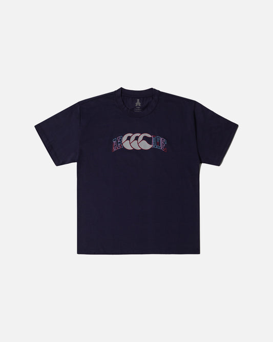 Arcade x Canterbury SS Tee – Navy —