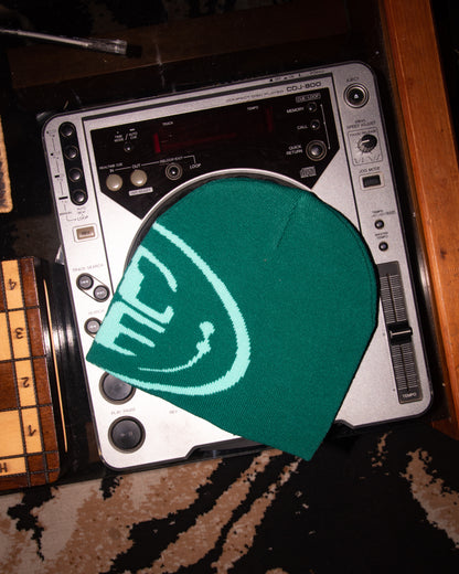 Woven Bubble Beanie - Green