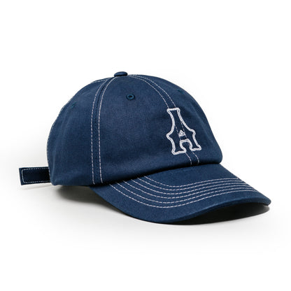 A Hat - Navy/White Contrast Stitch