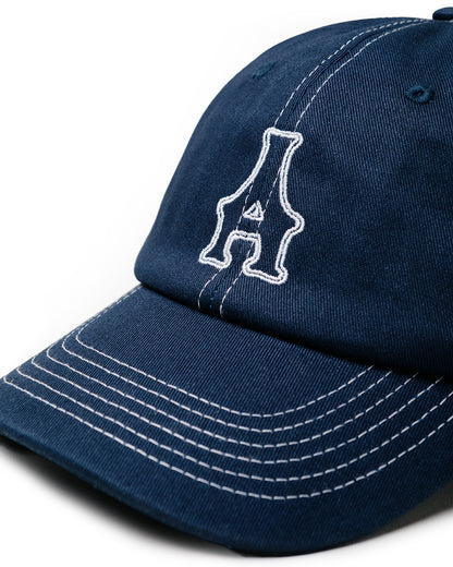 A Hat - Navy/White Contrast Stitch